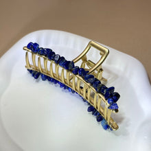 将图片加载到图库查看器，Lapis Lazuli Hair Claw Clip 青金石抓夹
