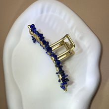 将图片加载到图库查看器，Lapis Lazuli Hair Claw Clip 青金石抓夹
