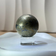 将图片加载到图库查看器，Pyrite Crystal Ball 黄铁矿水晶球
