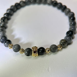 Black Jade Beads Bracelet 糯种乌鸡翡翠手串