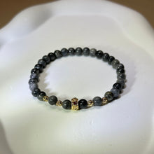 将图片加载到图库查看器，Black Jade Beads Bracelet 糯种乌鸡翡翠手串
