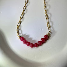 将图片加载到图库查看器，Rhodonite Beads Necklace 蔷薇辉珠链项链
