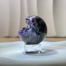 将图片加载到图库查看器，Amethyst Cluster Crystal Ball 紫水晶晶牙球开口笑
