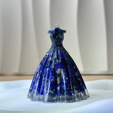 Load image into Gallery viewer, Lapis Lazuli Resin Gown Dress 青金石滴胶礼服
