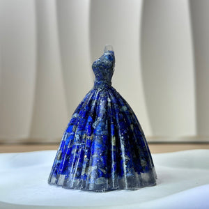 Lapis Lazuli Resin Gown Dress 青金石滴胶礼服