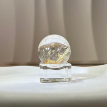 Load image into Gallery viewer, Yellow Hamatoid Quartz Crystal Ball 黄胶花水晶球
