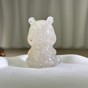 Moonstone Resin Winnie the pooh 冰长石月光石滴胶维尼熊