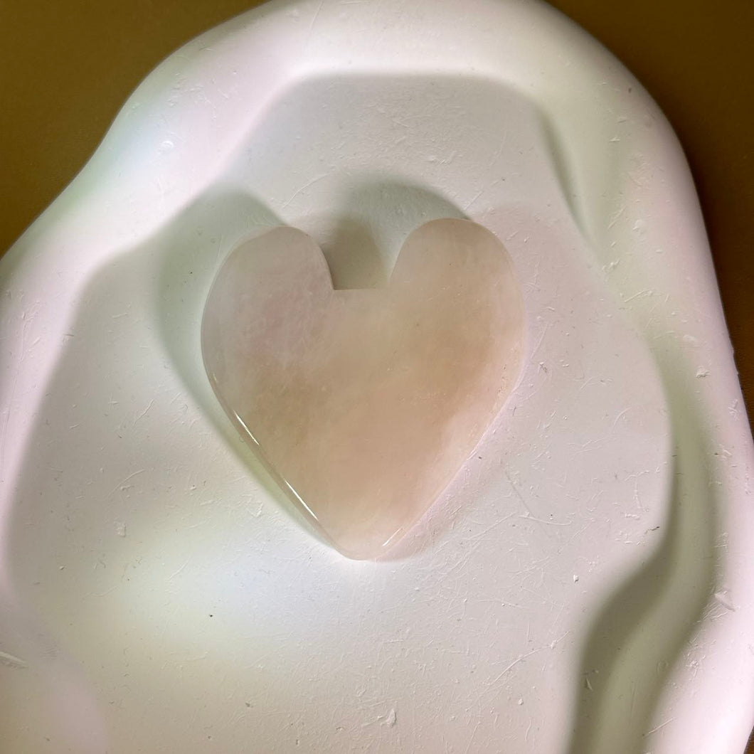 Rose Quartz GuaSha Pad 粉水晶刮痧板