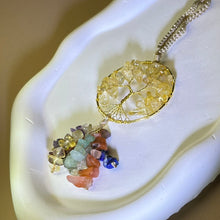 Load image into Gallery viewer, Citrine Multi-Crystals Tree of Life Ornament Bag Charm Car Charm 黄水晶多宝水晶生命之树挂饰包挂车挂
