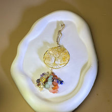 将图片加载到图库查看器，Citrine Multi-Crystals Tree of Life Ornament Bag Charm Car Charm 黄水晶多宝水晶生命之树挂饰包挂车挂
