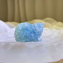 将图片加载到图库查看器，Aquamarine Resin Hedgehog 海蓝宝滴胶刺猬
