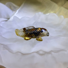 Load image into Gallery viewer, Tiger&#39;s Eye Resin Carp 虎眼石滴胶锦鲤
