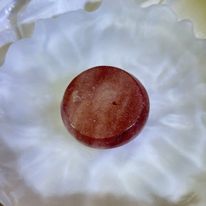 Red Strawberry Quartz Plate 红色草莓晶小碟