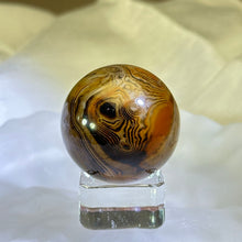 Load image into Gallery viewer, Carnelian Crystal Ball 红色缠丝玛瑙水晶球
