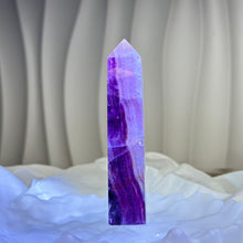 将图片加载到图库查看器，Fluorite Point Tower 萤石单尖四棱柱
