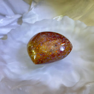 Red Mongolian Jasper Love Heart 红色阿拉善玛瑙爱心