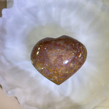 Load image into Gallery viewer, Red Mongolian Jasper Love Heart 红色阿拉善玛瑙爱心
