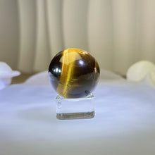 Load image into Gallery viewer, Yellow Tiger&#39;s Eye Crystal Ball 黄虎眼石水晶球
