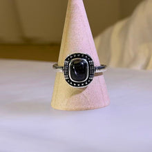 Load image into Gallery viewer, Hypersthene Vintage Style Adjustable Ring 金运石复古活口戒指
