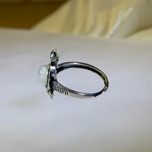 Load image into Gallery viewer, Moonstone "Longevity Turtle" Adjustable Ring 月光石“长寿灵龟”活口戒指
