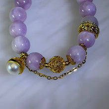 Load image into Gallery viewer, Kunzite Celestial Guardian Bracelet 紫锂辉星辰守护手串
