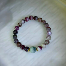 Load image into Gallery viewer, Tourmaline Jadeite Harmony Amulet Bracelet 碧玺翡翠祥和如意守护手串
