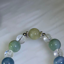 Load image into Gallery viewer, Multi-Color Beryl Clear Quartz Heart Bracelet 多宝绿柱石白水晶爱心手串
