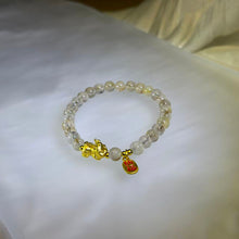 Load image into Gallery viewer, Golden Rutilated Quartz PiXiu Bracelet 金发晶貔貅手串
