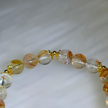 Load image into Gallery viewer, Yellow Hematoid Quartz Citrine Bracelet 黄胶花水晶黄水晶手串
