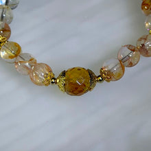 Load image into Gallery viewer, Yellow Hematoid Quartz Citrine Bracelet 黄胶花水晶黄水晶手串
