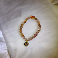 Load image into Gallery viewer, Golden Strawberry Quartz Butterfly Bracelet 金色草莓晶蝴蝶手串
