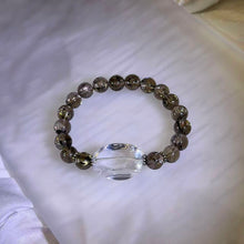 Load image into Gallery viewer, Smoky Quartz Clear Quartz Bracelet 茶晶白水晶手链
