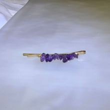 Load image into Gallery viewer, Amethyst Freeform Hair Clip 紫水晶随型发夹
