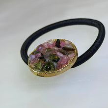Load image into Gallery viewer, Rainbow Tourmaline Elastic Hair Tie 彩虹碧玺弹力发圈
