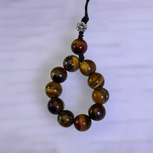 Load image into Gallery viewer, Tiger Eye Mix Loop Charm 黄红虎眼石混搭挂件
