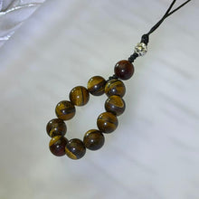 Load image into Gallery viewer, Tiger Eye Mix Loop Charm 黄红虎眼石混搭挂件
