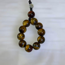 Load image into Gallery viewer, Tiger Eye Mix Loop Charm 黄红虎眼石混搭挂件
