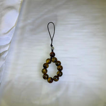 Load image into Gallery viewer, Tiger Eye Mix Loop Charm 黄红虎眼石混搭挂件
