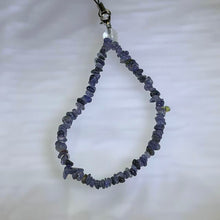 Load image into Gallery viewer, Iolite Clear Quartz Freeform Charm 堇青石白水晶随型挂件
