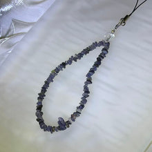 Load image into Gallery viewer, Iolite Clear Quartz Freeform Charm 堇青石白水晶随型挂件
