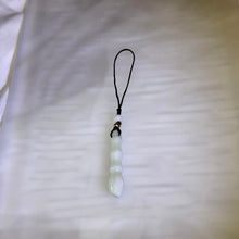 Load image into Gallery viewer, White Jade Wenchang Brush Pen Charm 白色翡翠文昌笔挂件
