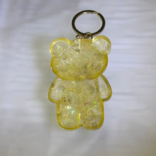 Load image into Gallery viewer, Citrine Resin Bear Charm 黄水晶滴胶小熊挂件
