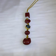 Load image into Gallery viewer, Purple Cinnabar Auspicious Symbols Charm 紫金砂朱砂吉祥四宝挂件

