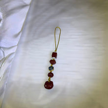 Load image into Gallery viewer, Purple Cinnabar Auspicious Symbols Charm 紫金砂朱砂吉祥四宝挂件
