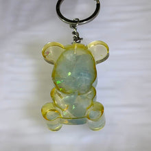 Load image into Gallery viewer, Aquamarine Resin Bear Charm 海蓝宝滴胶小熊挂件
