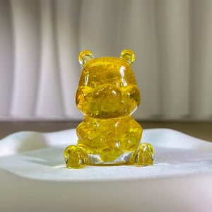 Citrine Resin Winnie the Pooh 黄水晶滴胶维尼熊