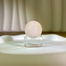 Load image into Gallery viewer, Rose Quartz Crystal Ball 粉水晶球
