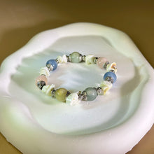 将图片加载到图库查看器，Morganite Aquamarine Beads Bracelet 摩根石海蓝宝手串
