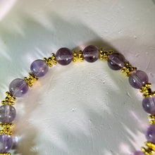 将图片加载到图库查看器，Aquamarine Amethyst Beads Bracelet 海蓝宝紫水晶手串
