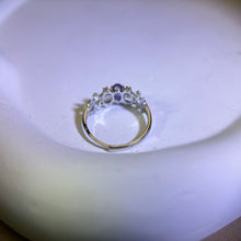 Load image into Gallery viewer, Tanzanite Adjustable Ring 坦桑石镶嵌活口戒指
